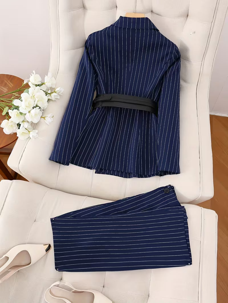 SuitAura Urban Stripes Women’s Two-Piece Suit