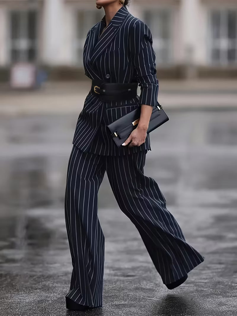 SuitAura Urban Stripes Women’s Two-Piece Suit